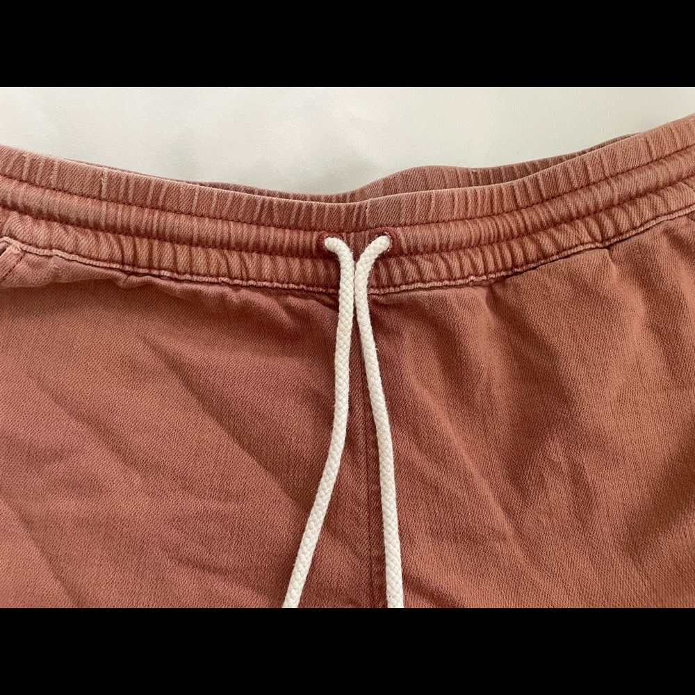 Aeire Drawstring Shorts Nwot Size Xs Rust Colored - image 3